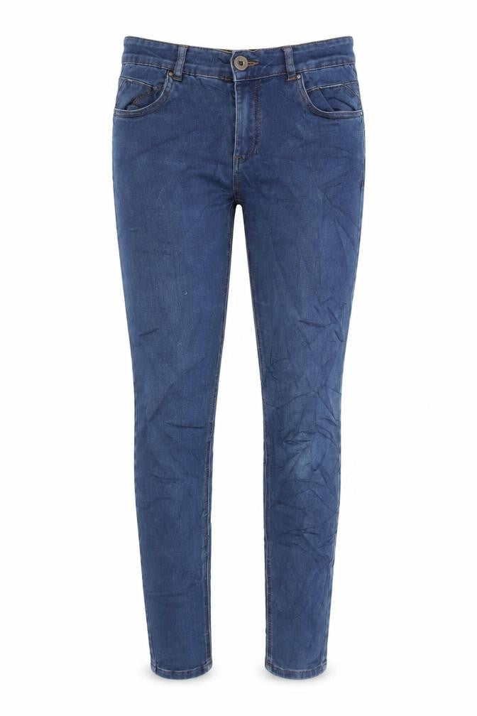 Select Womens Blue Cotton Skinny Jeans Size 8 L30 in Regular Zip