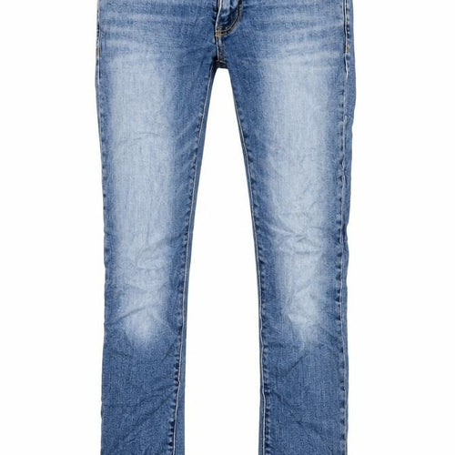 Gap Womens Blue Cotton Straight Jeans Size 25 in L27 in Regular Zip