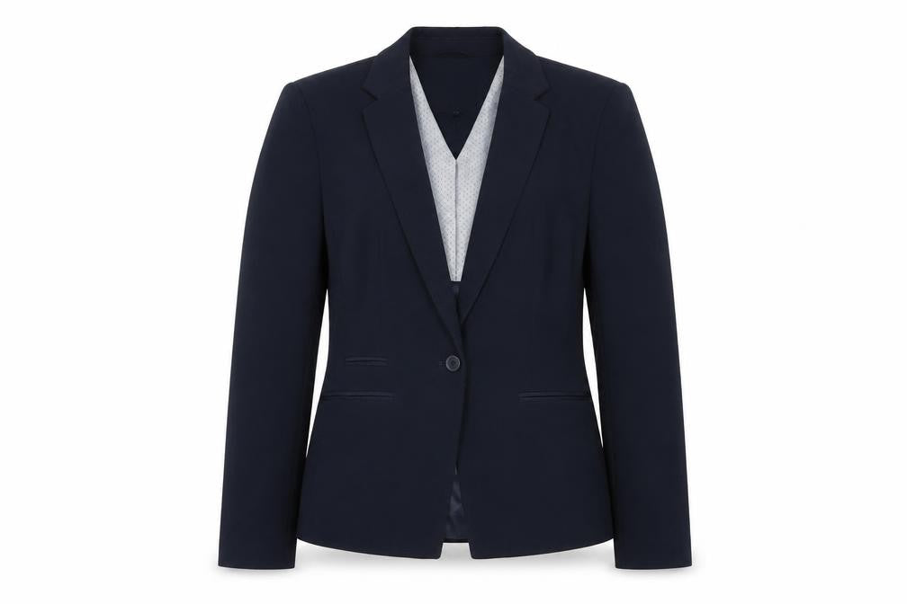 Next Womens Blue Polyester Jacket Blazer Size 10