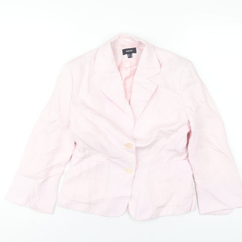 Mexx Womens Pink Jacket Blazer Size 8 Button