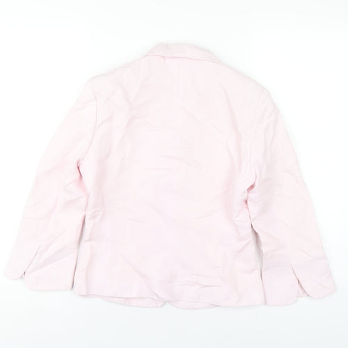 Mexx Womens Pink Jacket Blazer Size 8 Button