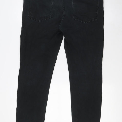 Denim Co Mens Black Cotton Skinny Jeans Size 32 in L32 in Slim Zip