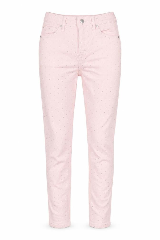 Topshop Womens Pink Cotton Skinny Jeans Size 28 L30 in Slim Zip - Sequins