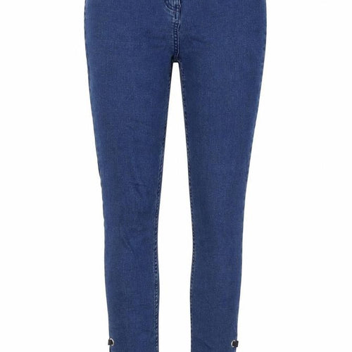 Denim Womens Blue Cotton Skinny Jeans Size 8 L27 in Regular Zip - Lace Up Legs