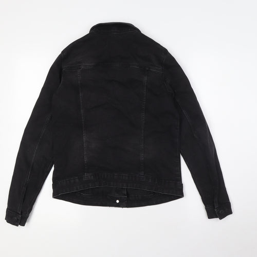 TEX Womens Black Jacket Size M Button
