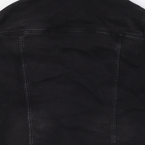 TEX Womens Black Jacket Size M Button