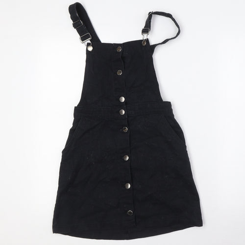 Divided by H&M Womens Black Cotton A-Line Size 6 Square Neck