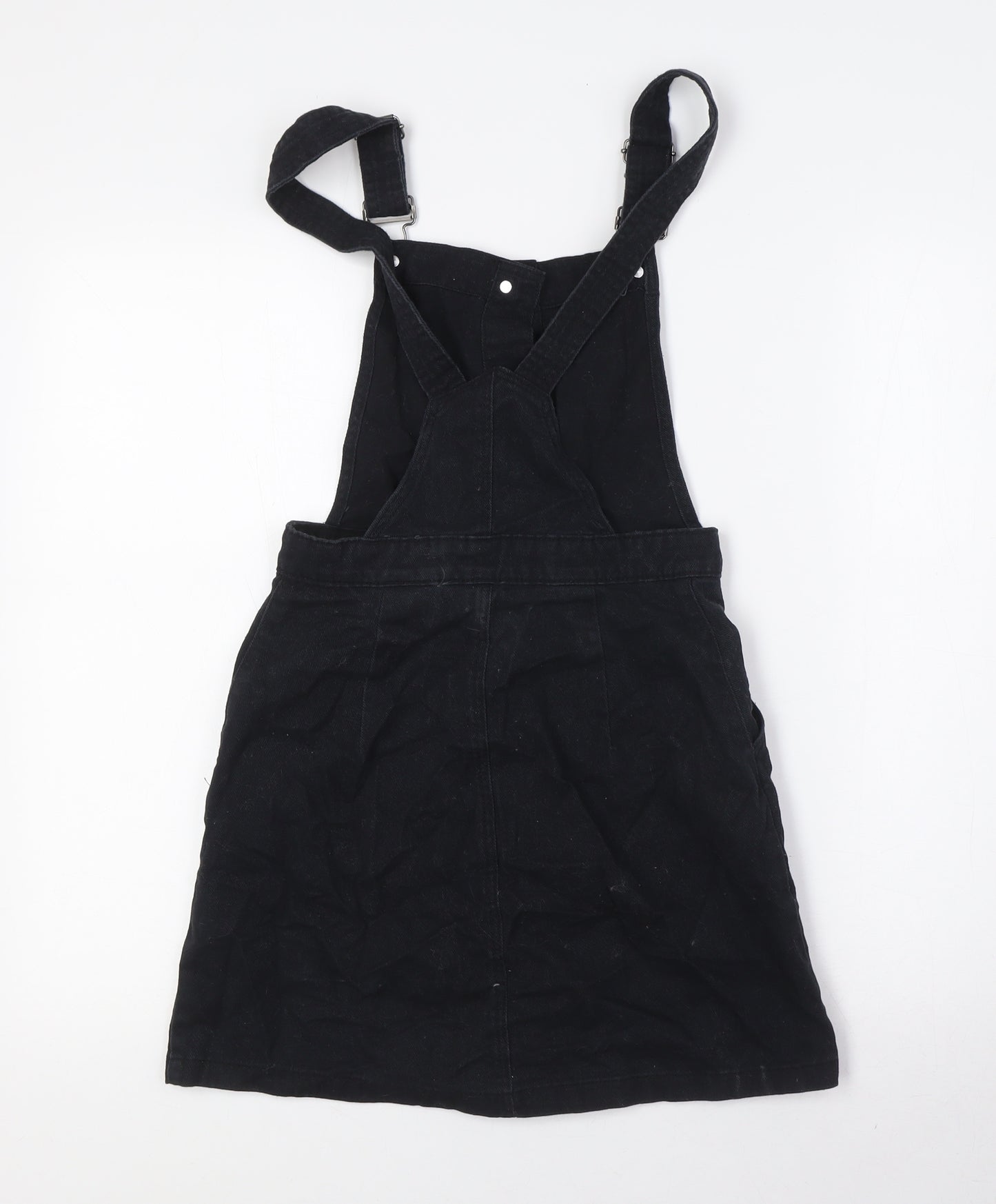 Divided by H&M Womens Black Cotton A-Line Size 6 Square Neck
