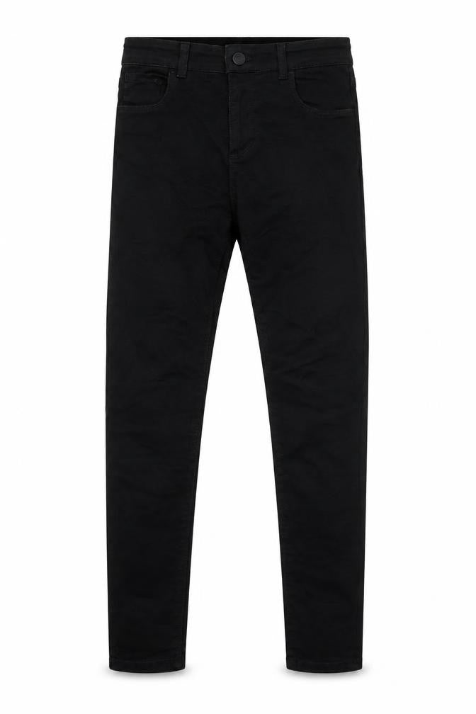 River Island Girls Black Cotton Skinny Jeans Size 12 Years L26 in Regular Button