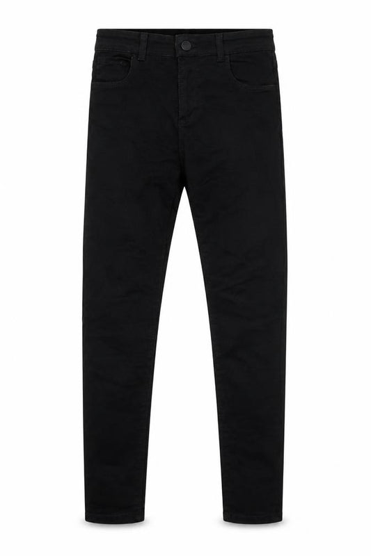 River Island Girls Black Cotton Skinny Jeans Size 12 Years L26 in Regular Button
