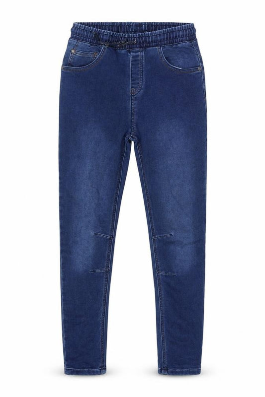 TU Girls Blue Cotton Skinny Jeans Size 11 Years L28 in Regular Tie - Elasticated Waist