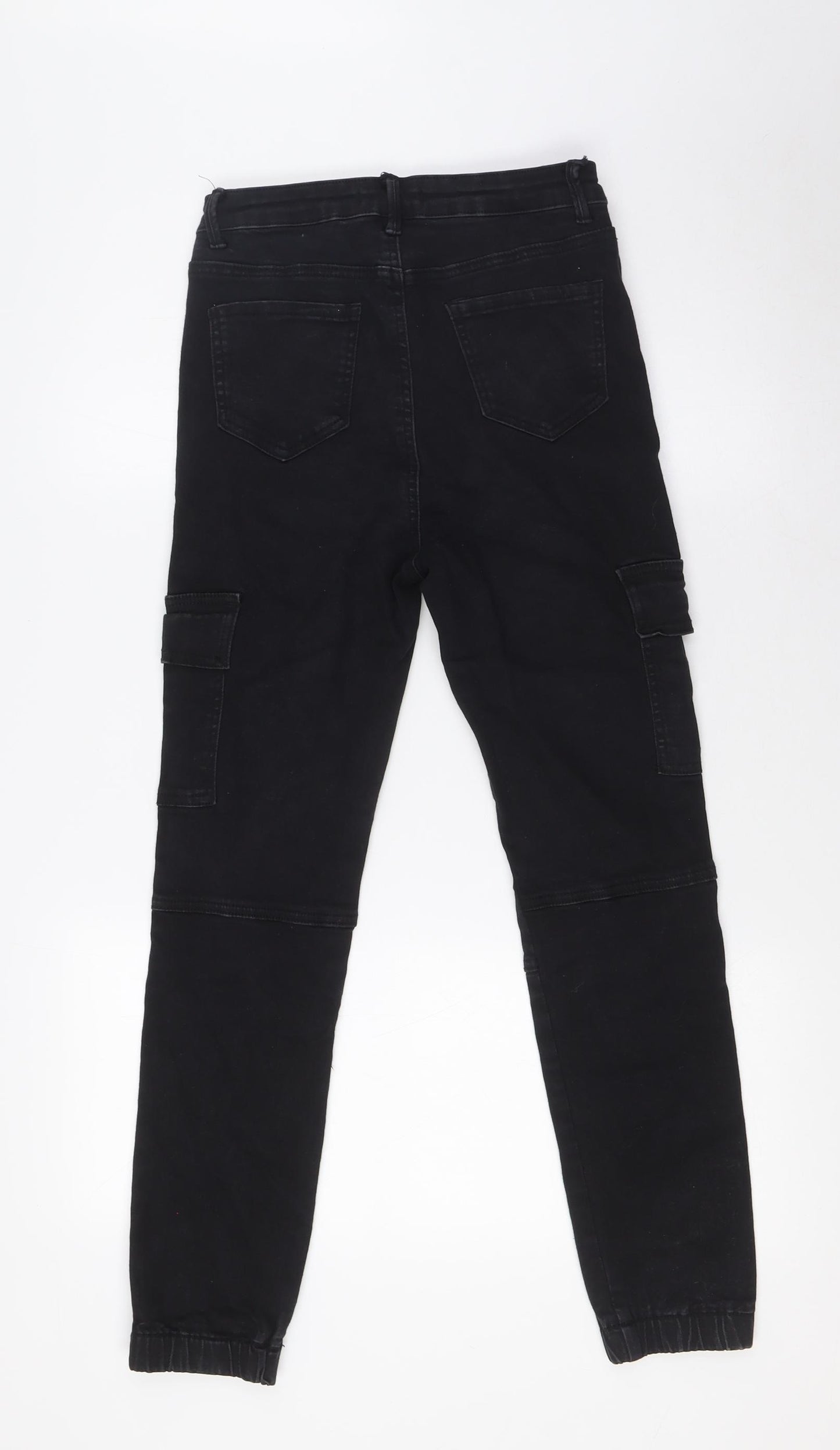 Estee Brown Womens Black Cotton Straight Jeans Size M L26 in Regular - Cuffed Legs
