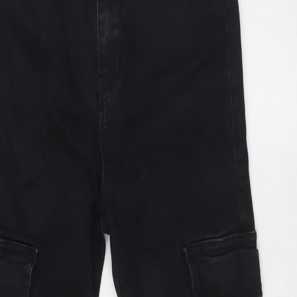 Estee Brown Womens Black Cotton Straight Jeans Size M L26 in Regular - Cuffed Legs