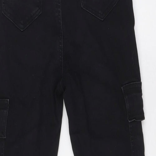 Estee Brown Womens Black Cotton Straight Jeans Size M L26 in Regular - Cuffed Legs