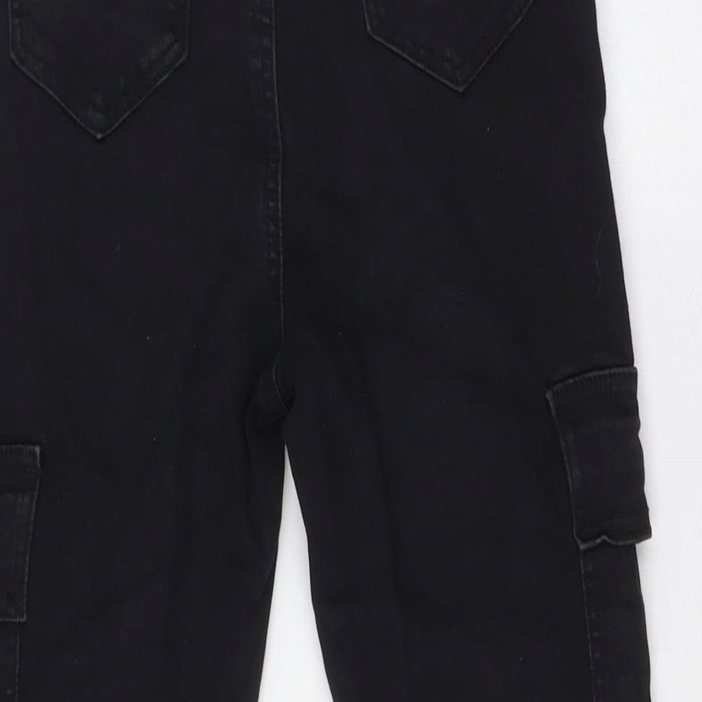 Estee Brown Womens Black Cotton Straight Jeans Size M L26 in Regular - Cuffed Legs
