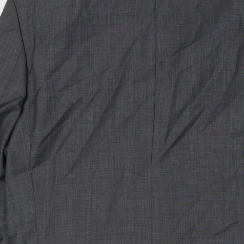Marks and Spencer Mens Grey Polyester Jacket Suit Jacket Size 40 Big & Tall
