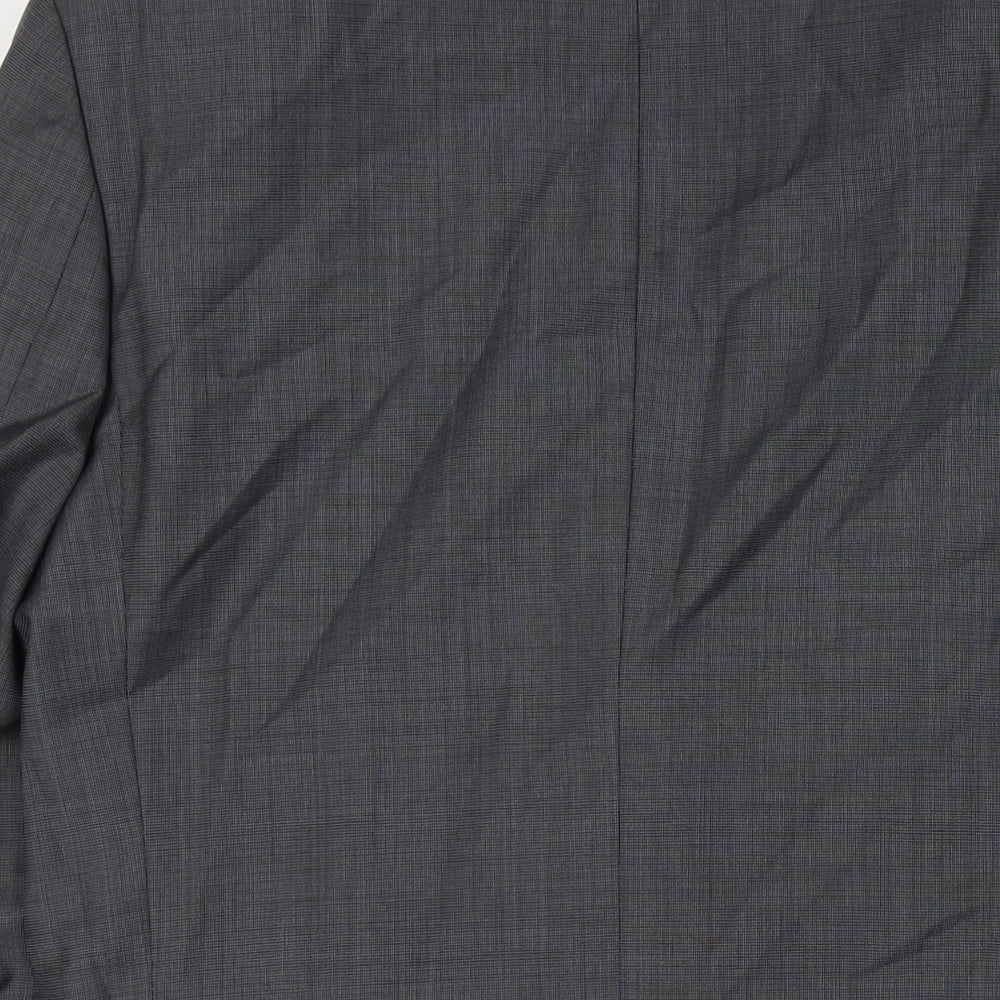 Marks and Spencer Mens Grey Polyester Jacket Suit Jacket Size 40 Big & Tall