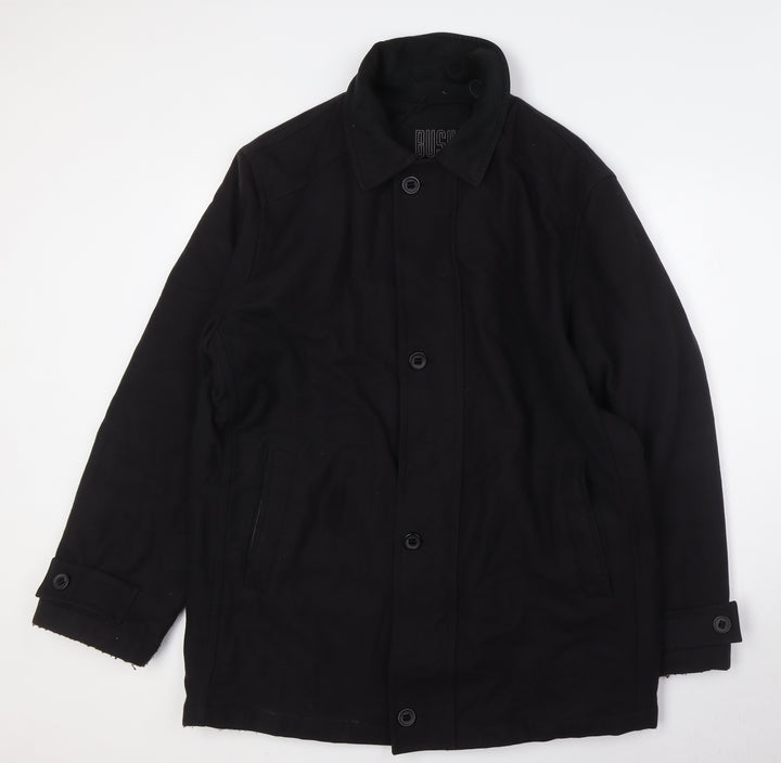 Bush Mens Black Jacket Size 42 Button