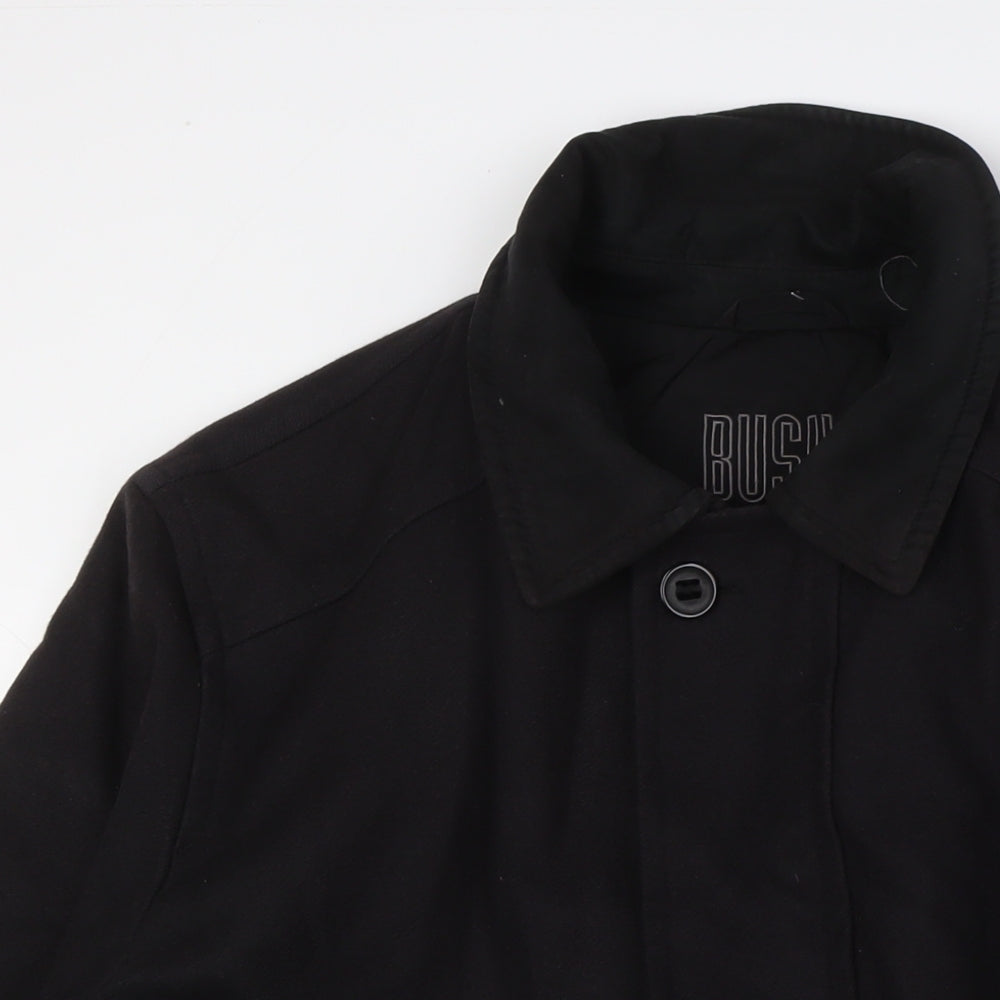 Bush Mens Black Jacket Size 42 Button