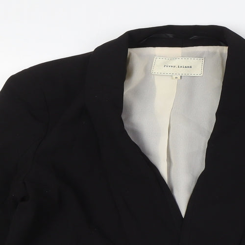 River Island Womens Black Jacket Size 8