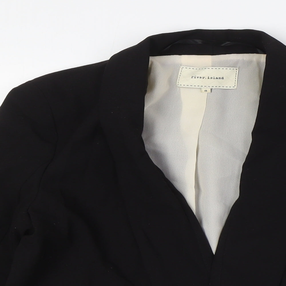 River Island Womens Black Jacket Size 8