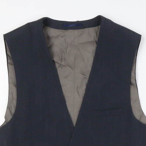 NEXT Mens Grey Gilet Waistcoat Size 36 Button