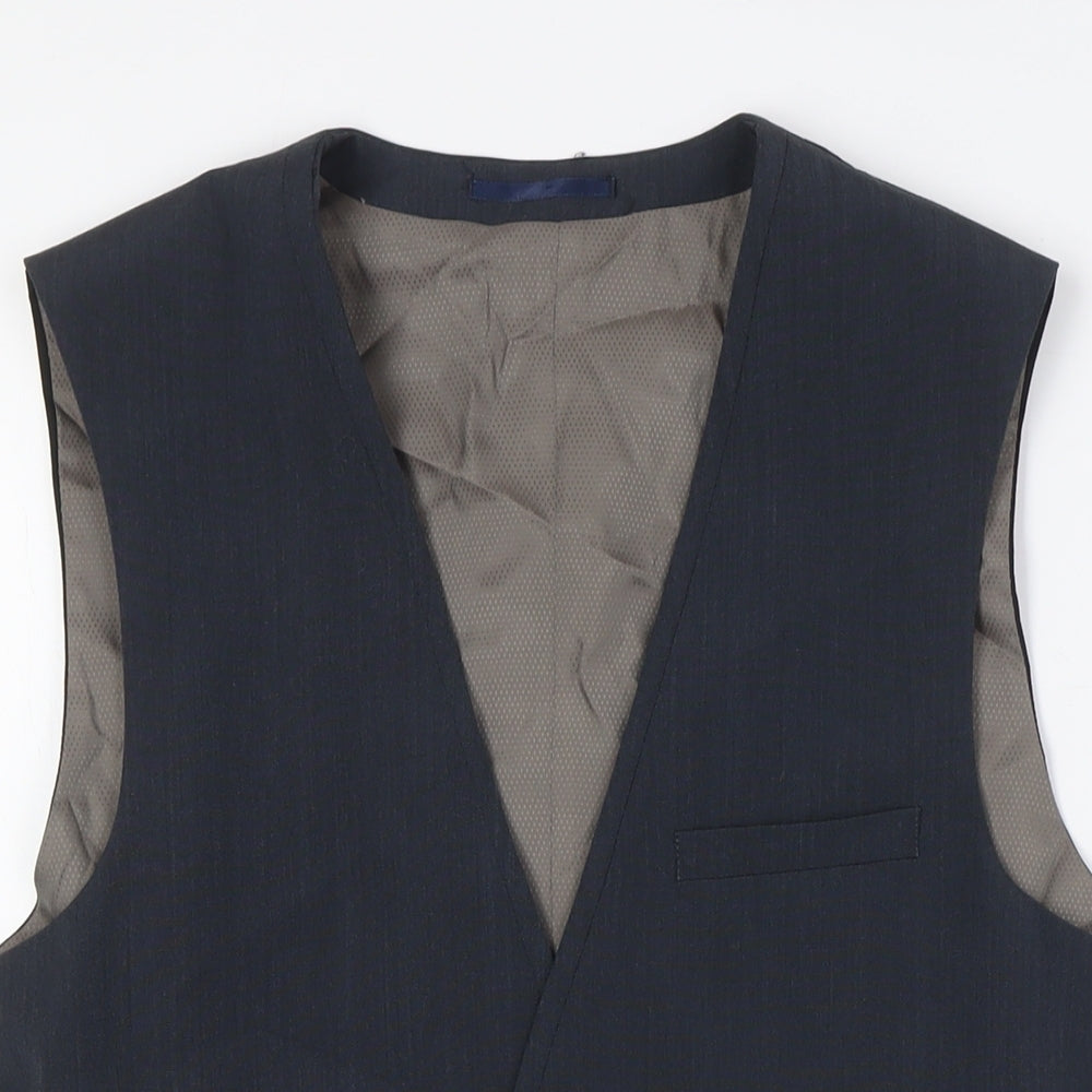 NEXT Mens Grey Gilet Waistcoat Size 36 Button