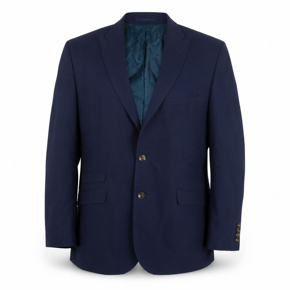 ONESIX5IVE Mens Blue Polyester Jacket Suit Jacket Size 42 Regular