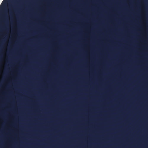 OneSixFive Mens Blue Polyester Jacket Suit Jacket Size 42 Regular