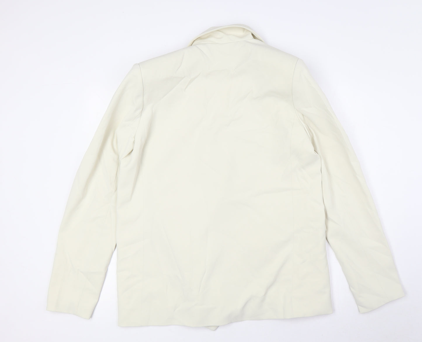 Misspap Womens Ivory Jacket Size 6 Button