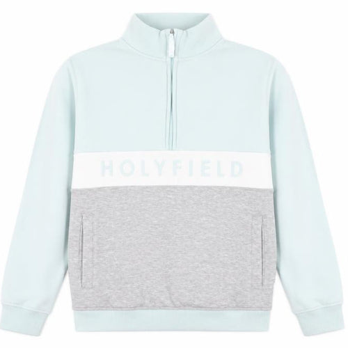 Holyfield Girls Blue Cotton Pullover Sweatshirt Size 12-13 Years Zip