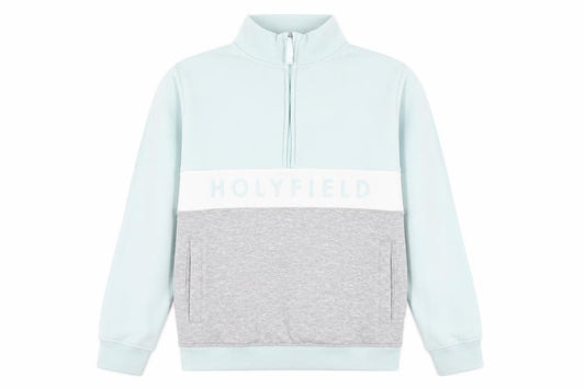 Holyfield Girls Blue Cotton Pullover Sweatshirt Size 12-13 Years Zip