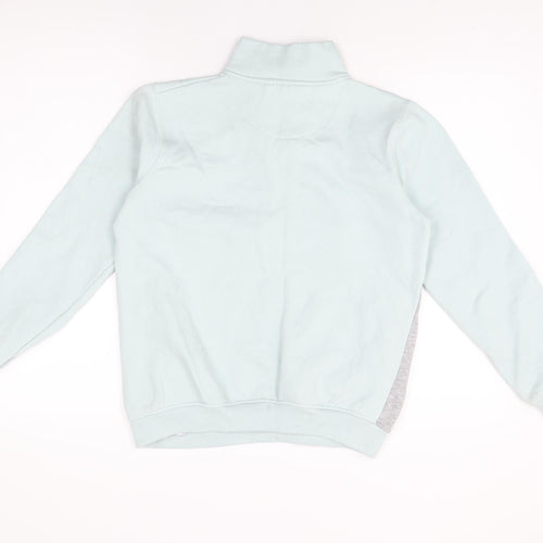 Holyfield Girls Blue Cotton Pullover Sweatshirt Size 12-13 Years Zip