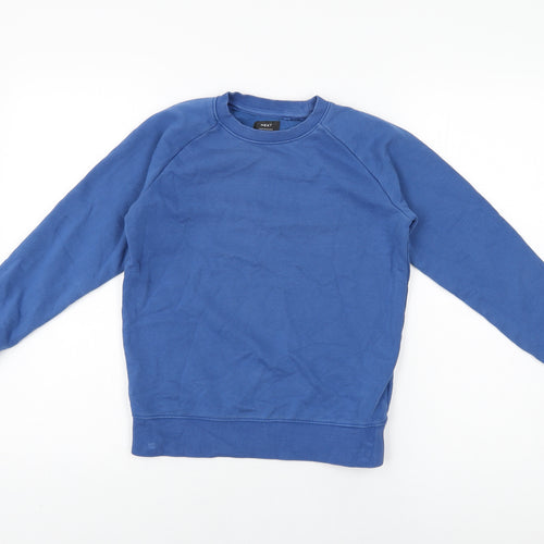 NEXT Boys Blue Cotton Pullover Sweatshirt Size 10 Years Pullover