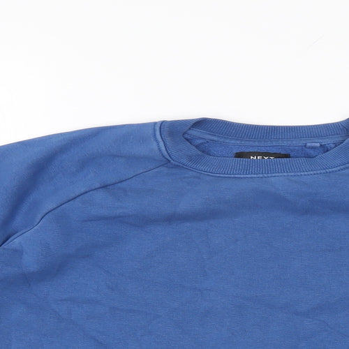 NEXT Boys Blue Cotton Pullover Sweatshirt Size 10 Years Pullover