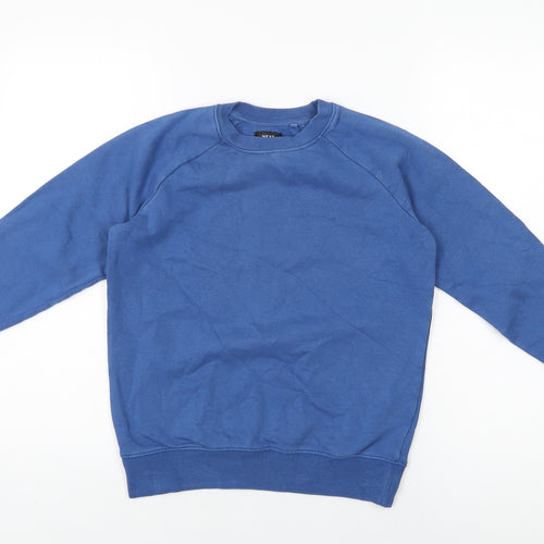 NEXT Boys Blue Cotton Pullover Sweatshirt Size 10 Years Pullover