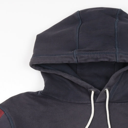 Jack Wills Mens Black Cotton Pullover Hoodie Size S