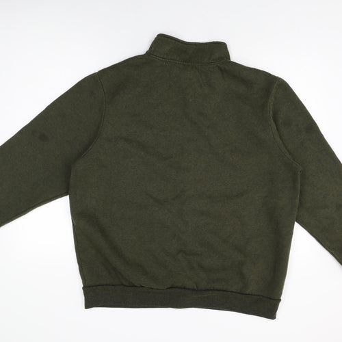 Slazenger Mens Green Cotton Full Zip Sweatshirt Size 2XL