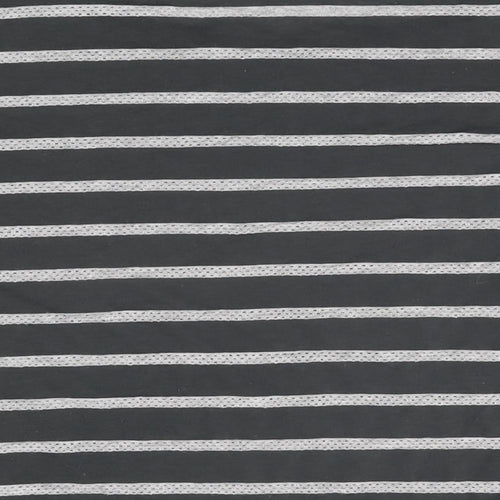 Marks and Spencer Womens Grey Striped Polyester Basic T-Shirt Size 16 Round Neck