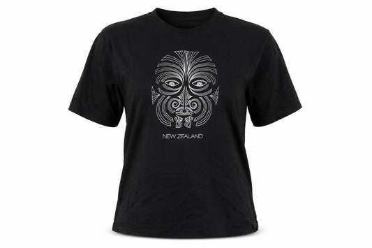Front view of Design Apparel women’s black cotton basic t-shirt, size L, round neck