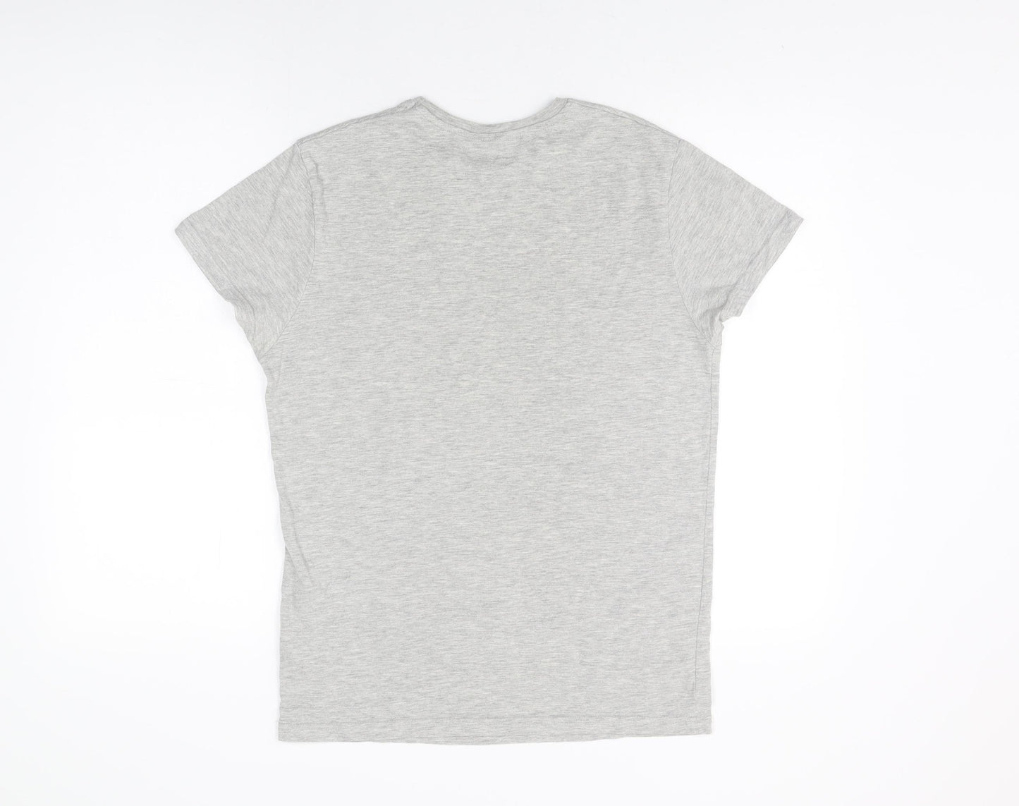 Star Wars Mens Grey Cotton T-Shirt Size S Round Neck