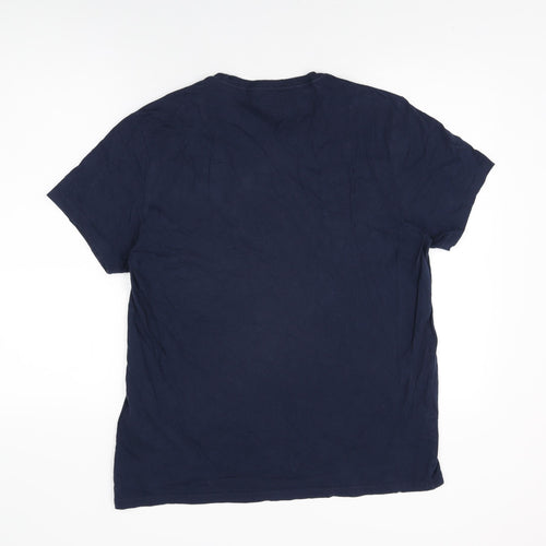 Levi's Mens Blue Cotton T-Shirt Size XL Round Neck