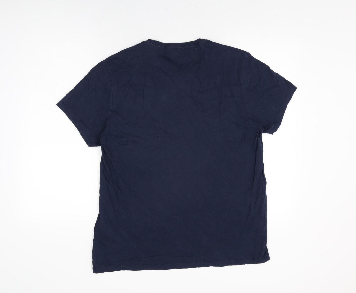 Levi's Mens Blue Cotton T-Shirt Size XL Round Neck