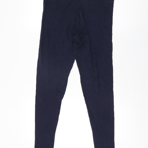 Marks and Spencer Womens Blue Viscose Pedal Pusher Leggings Size 12 L27 in