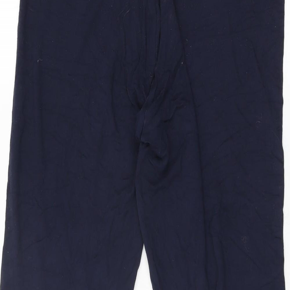 Marks and Spencer Womens Blue Viscose Pedal Pusher Leggings Size 12 L27 in
