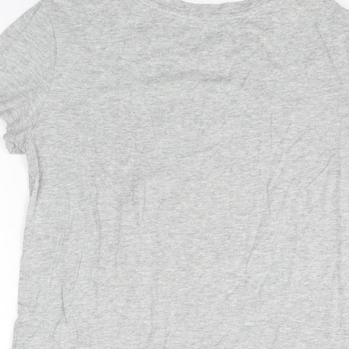 Gap Girls Grey Cotton Basic T-Shirt Size 2XL Round Neck Pullover - Star Wars