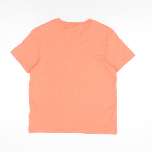 Jack Wills Womens Pink Cotton Basic T-Shirt Size 6 Round Neck