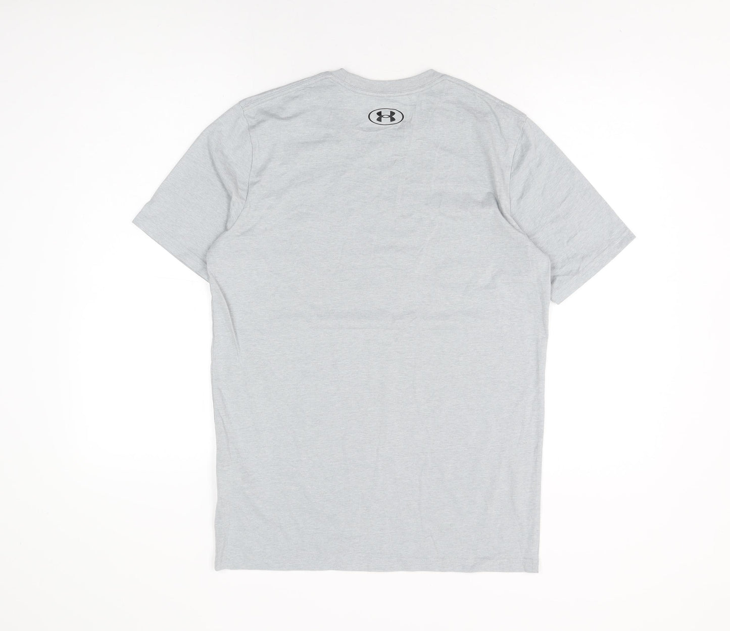 Under armour Mens Grey Cotton T-Shirt Size S Round Neck