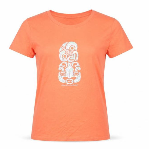 Global Culture Womens Orange Cotton Basic T-Shirt Size S Round Neck