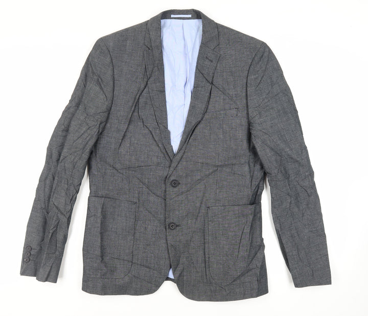 Very Mens Grey Cotton Jacket Suit Jacket Size 40 Regular